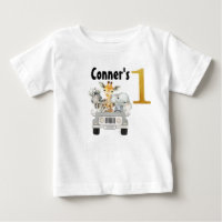 Safari Animals Erster Geburtstag T - Shirt