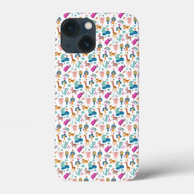 Safari Animals Muster Case-Mate iPhone Hülle (Rückseite)
