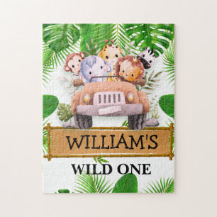 Safari Animals Wild One Geburtstag
