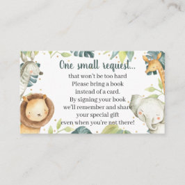 Safari Animaux Baby shower Carte de demande de rés