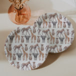 Safari Baby Animals Muster Pappteller<br><div class="desc">niedliches Safari-Muster</div>