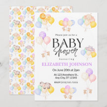 Safari-Baby-Party-Einladung