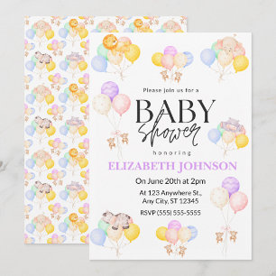 Safari-Baby-Party-Einladung Einladung