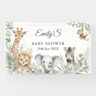 Safari-Baby-Shower- Banner Geschlechtsneutrales