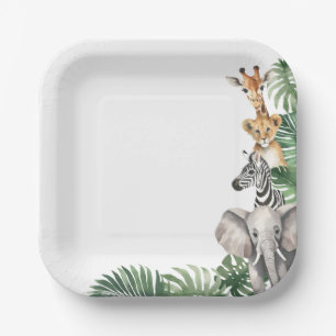 Safari Baby Shower Pappteller