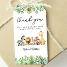 Safari Baby Shower Vielen Dank