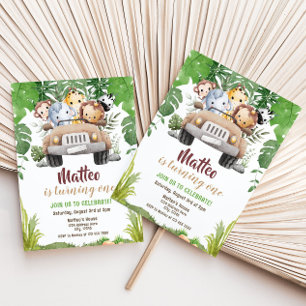Safari Birthday Einladung