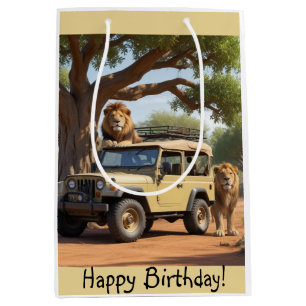 Safari Birthday Mittlere Geschenktüte