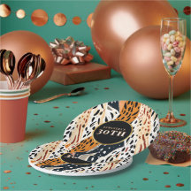 Safari Boho Papierbecher Afrikanischer Druck Party