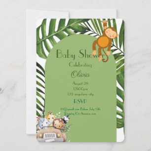 SAFARI BOY BABY SHOWER EINLADUNG