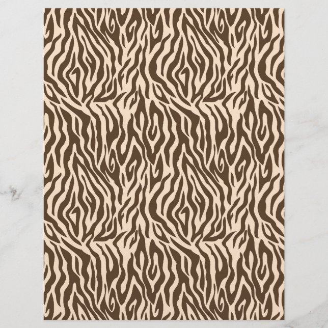 Safari Boy Scrapbook Paper Zebra (Vorderseite)