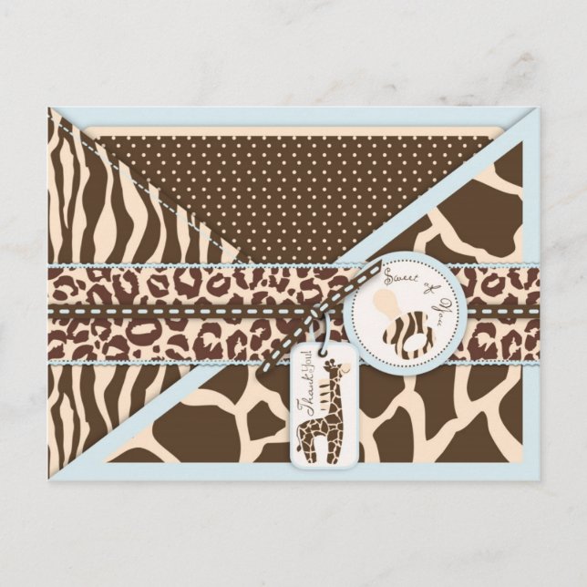 Safari Boy TY Postcard Postkarte (Vorderseite)