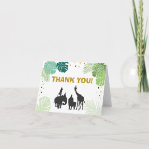 Safari Carte de remerciements Wild one Zoo Jungle 
