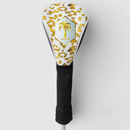 Safari Chic Gold Leopardenprint Golf Headcover