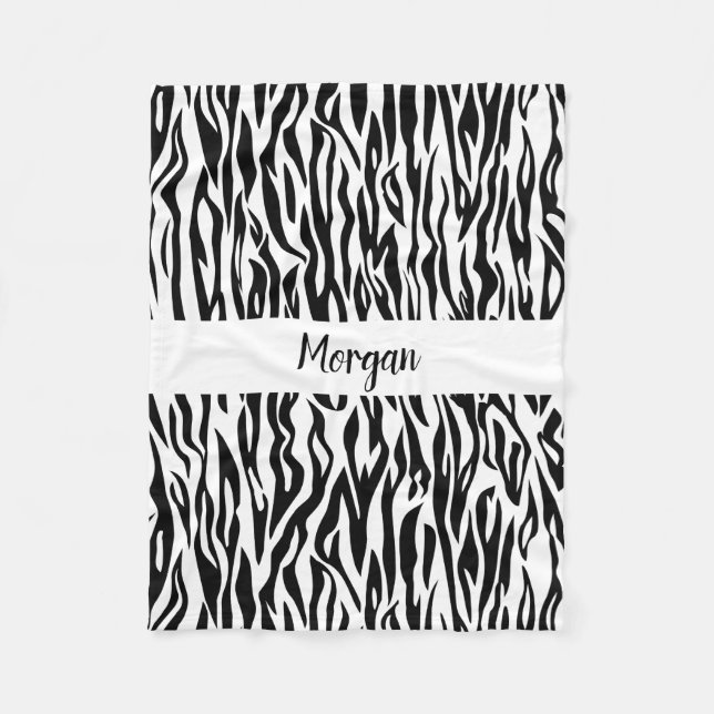 Safari Chic Zebra Blanket für abenteuerliche Spira Fleecedecke (Vorderseite)