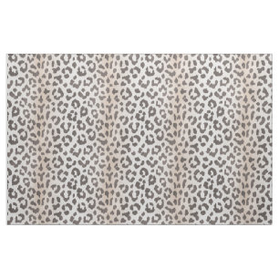Safari-Chill-neutraler, beige-weißer Cheetah-Druc Stoff