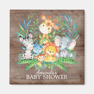 Safari-Dschungel-Babyparty-Bevorzugungs-Magnet Magnet