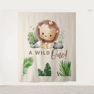 Safari-Dschungelkinder Wandteppich
