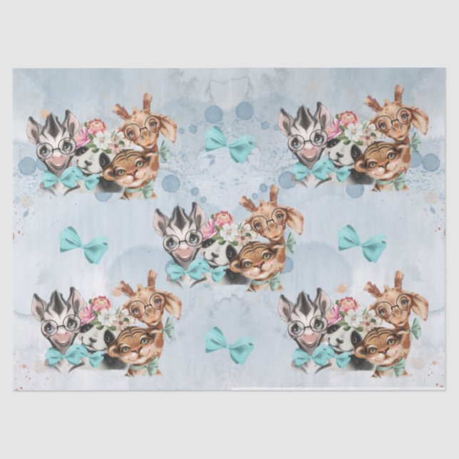 Safari-Dusche Seidenpapier (Vorderseite)