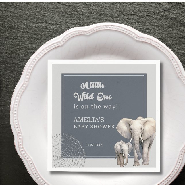 Safari Elephant Baby Dusche Party Napkins Serviette (Von Creator hochgeladen)