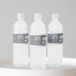 Safari Elephant Baby Dusche Wasserflaschen Labels