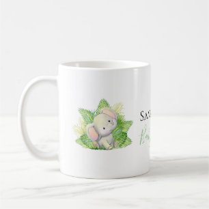 Safari éléphant café Mug