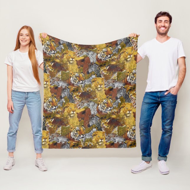 Safari Fleecedecke (Beispiel)