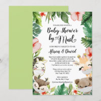Safari Friends Gender Neutral Baby Shower by Mail