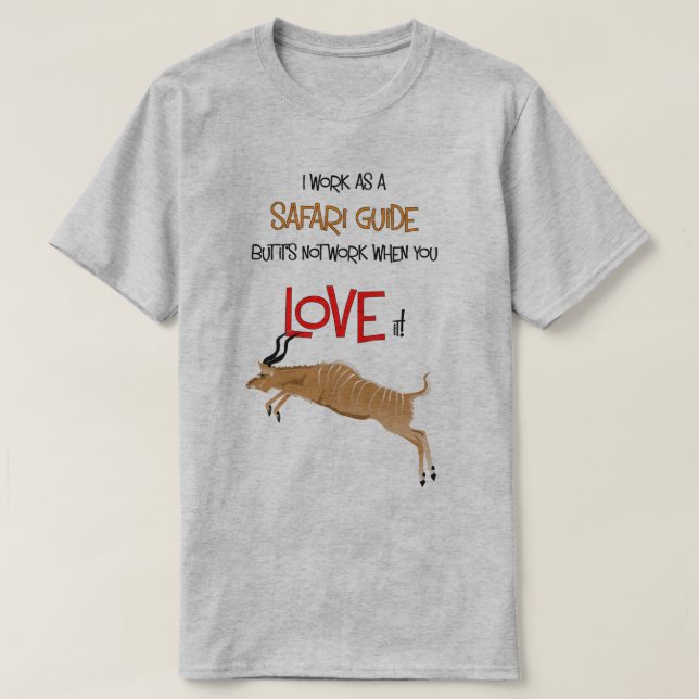 Safari-Führer Kudu T-Shirt (Design vorne)