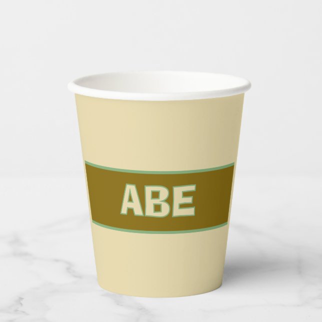 Safari-Geburtstagsbecher Pappbecher (Vorderseite)