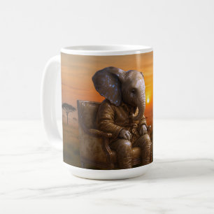 Safari-Gentleman-Elefant Kaffeetasse