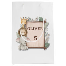 Safari-Geschenktüte, Oliver's 5. Geburtstagsgesche