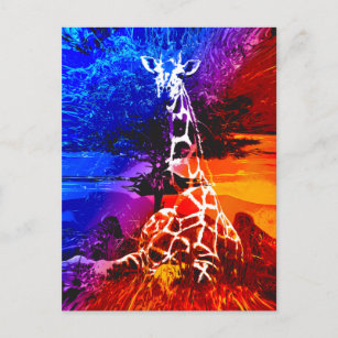 Safari Giraffe Dream Postkarte