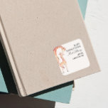 Safari Giraffe für das Buchzeichen der ersten Bibl Quadratischer Aufkleber<br><div class="desc">Fügen Sie diese hübschen Aufkleber Ihrer Babydusche hinzu,  um alle Bücher zu identifizieren.</div>