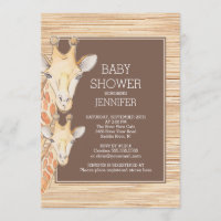 Safari Giraffe Neutral Baby Dusche