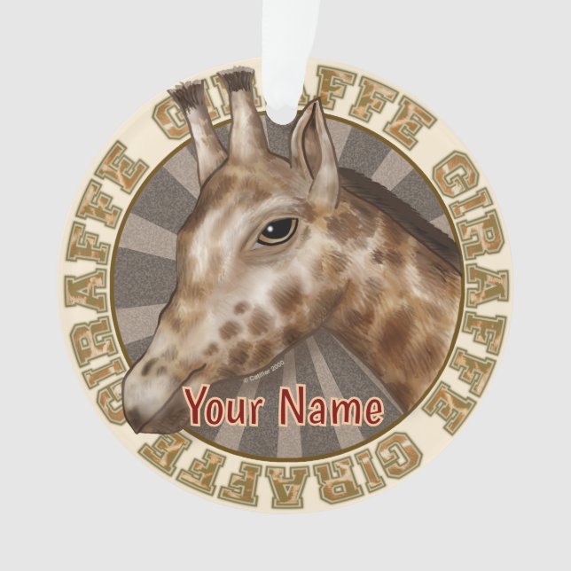 Safari Giraffe Ornament (Vorderseite)