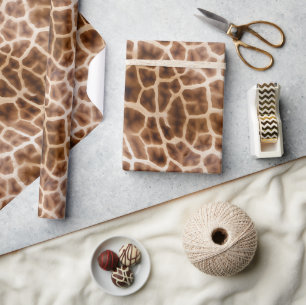 Safari Giraffe Print Geschenkpapier
