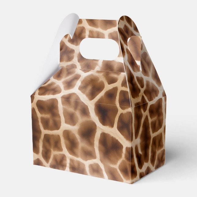 Safari Giraffe Print Geschenkschachtel (Vorderseite)