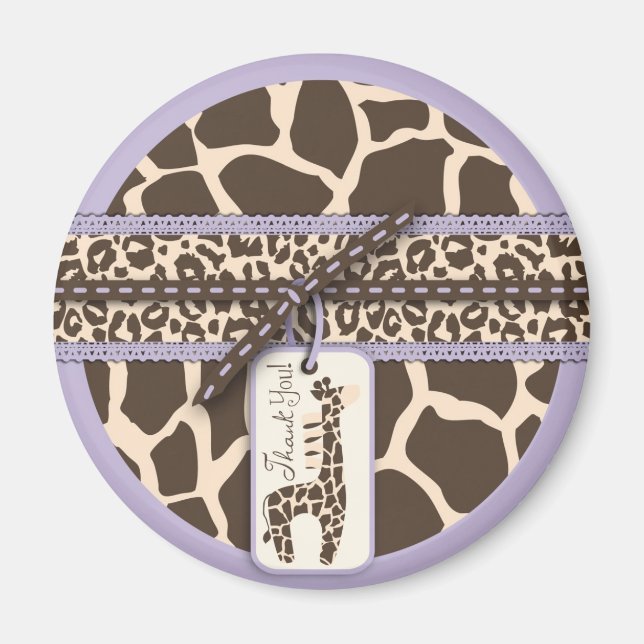 Safari Girl Lavender TY Magnet 2 (Devant)