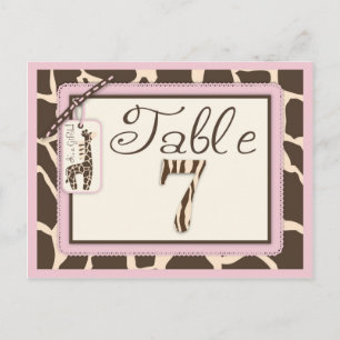 Safari Girl Table Postcard 7 Postkarte