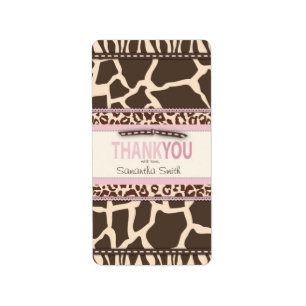 Safari Girl TY Mini Candy Bar Étiquette
