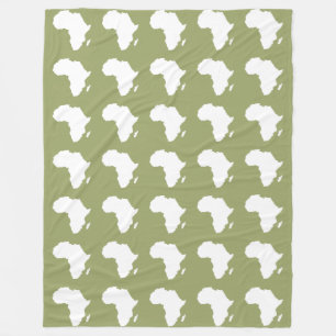 Safari Green Audacious Africa Fleecedecke