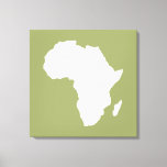 Safari Green Audacious Africa Leinwanddruck<br><div class="desc">Afrika kartografiert Kontur in Weiß mit Kontrastfarben in Emporio Moffas "Safari"-Palette,  inspiriert durch die wagemutige Abenteuerlust und Wildnis des Kontinents.</div>