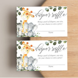 Safari Grüne Gender-neutrale Gewinnerkarten Begleitkarte