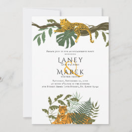 Safari Jungle Animal Engagement Party Einladung