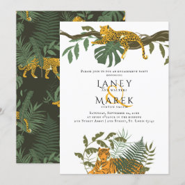 Safari Jungle Animal Engagement Party Einladung