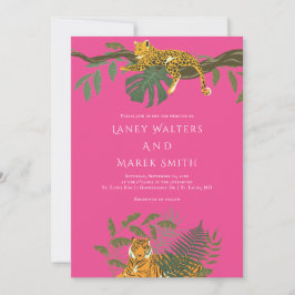 Safari Jungle Animal Wedding Einladung