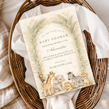 Safari Jungle Animals Arch Baby Shower