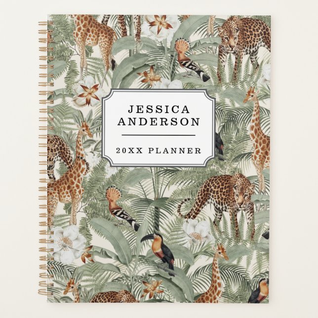 Safari | Jungle Animals Planner Planer (Vorderseite)