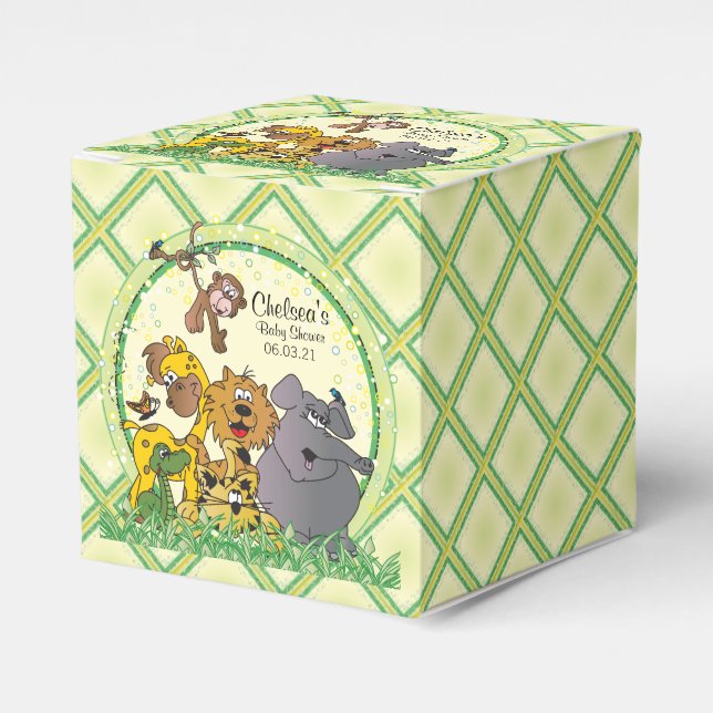 Safari Jungle Baby Animals Geschenkschachtel (Vorderseite)